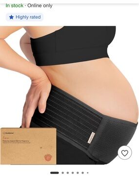 NWOT KeaBabies Maternity Support Belt - Black
